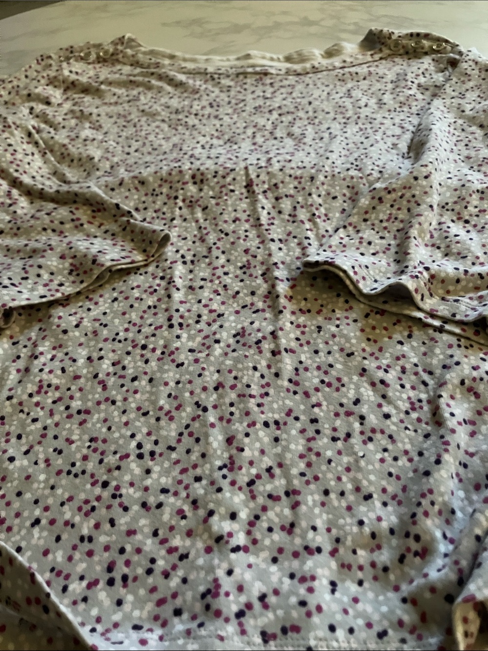 Dotted print tee